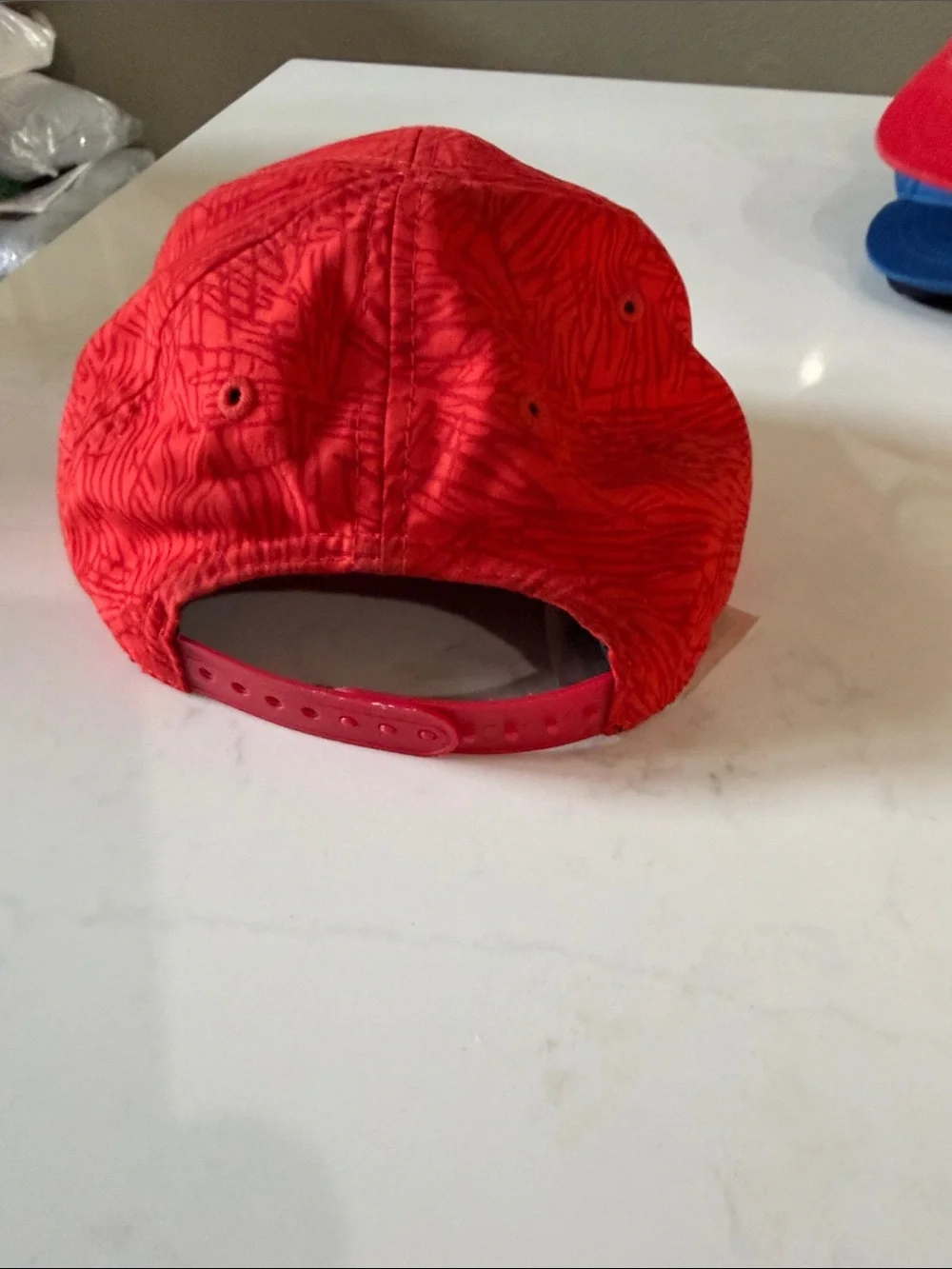 Nike Kids Red Cap with White Embroidered Logo